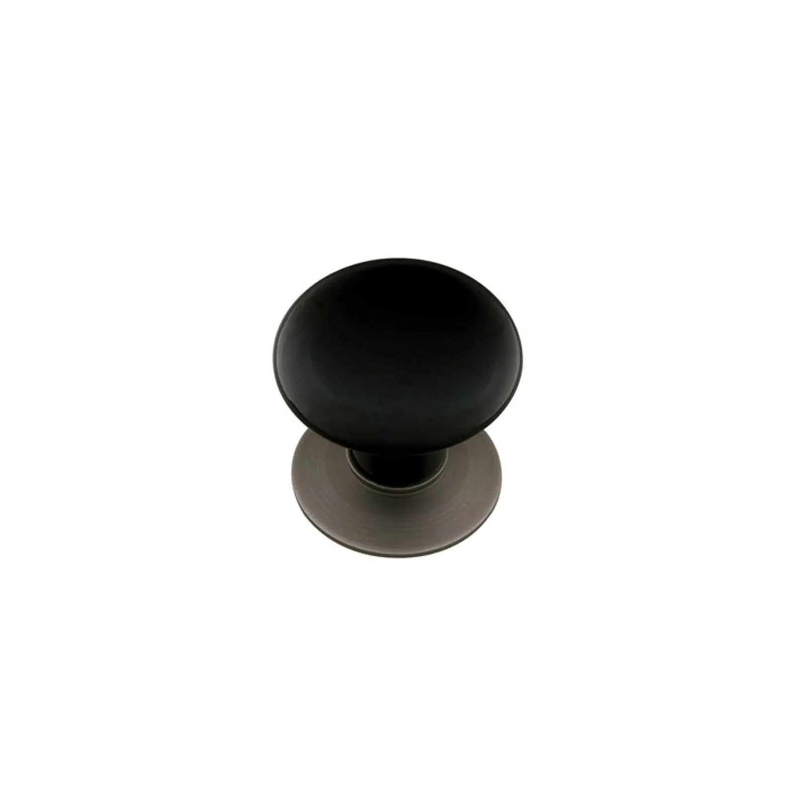 Porcelain Cabinet Knob-Ebony