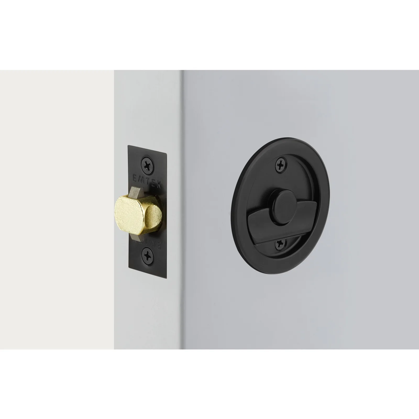 Pocket Door Tubular Round Lock